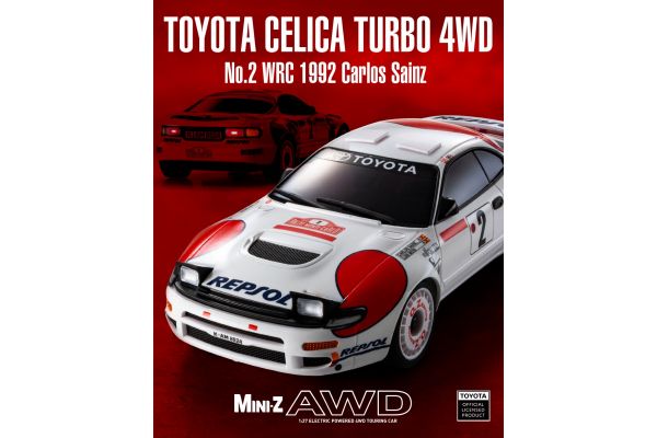 MINI-Z AWD Toyota CELICA TURBO 4WD No.2 WRC 1992 Carlos Sainz