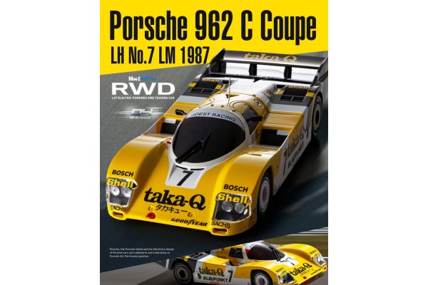 MINI-Z RWD MR-04 readyset Porsche 962 C Coupe LH No.7 LM 1987