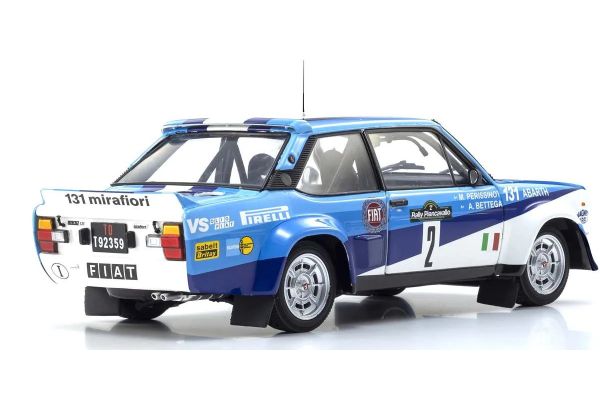 KYOSHO ORIGINAL 1/18scale Fiat 131 Abarth 1981 Pian Cavallo # 2