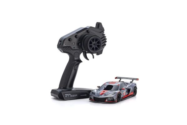 MINI-Z RWD MR-04 readyset CHEVROLET® CORVETTE® C8.R Gunmetal / Red 32356GMR