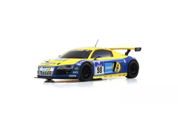 ミニッツ MR-03 EVO 青6 Audi R8 ラジコン MINI-Z RWD MR-04 readyset Audi R8 LMS Phoenix Racing NBR 2010 #98