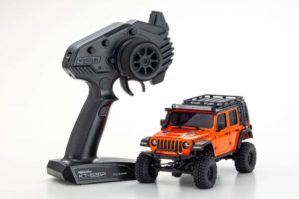 MINI-Z 4×4 Series Readyset JeepⓇ Wrangler Unlimited Rubicon with Accessory parts Punk`n Metallic 32528MO