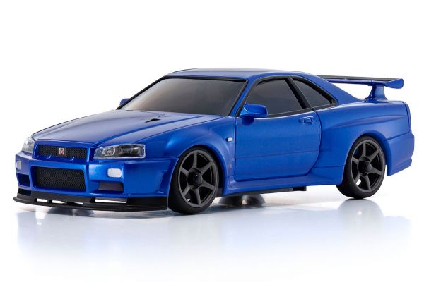 MINI-Z AWD NISSAN SKYLINE GT-R R34 V.specⅡNür Metallic Blue 32629MB