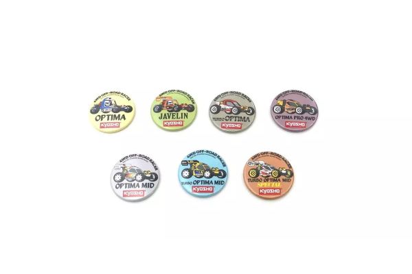 Vintage Buggy Badge 4WD Series Assortment (7 Types) 87526