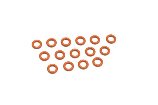 Silicone O-Ring(P6/Orange) 15Pcs ORG06