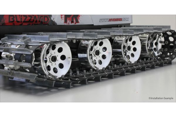 Wheel (Silver Platinge/2pcs/BLIZZARD) BL9MS - KYOSHO RC