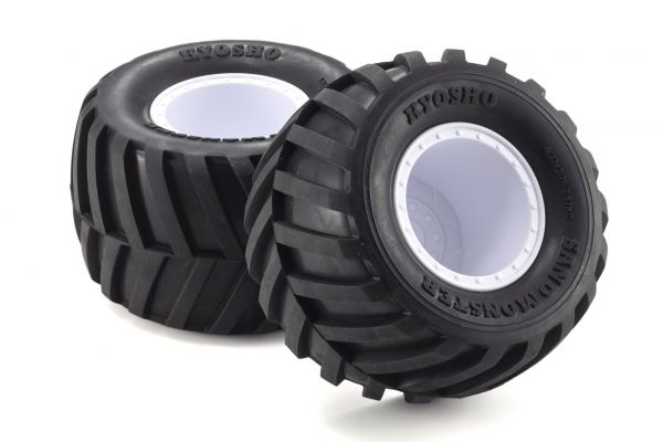 Glued Tire Wheel(FZ-02L-BT/W/Soft/2pcs) EZTH001WSB