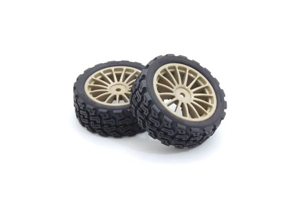 Glued Rally TireFZ02-R(15-Spoke Gold/M/2p) FATH708GM