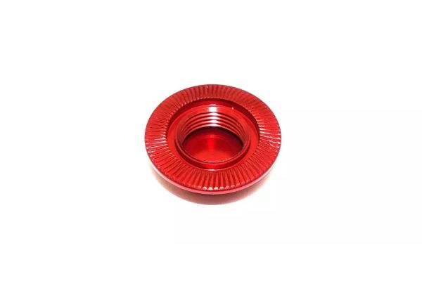 Wheel Nut (Red/4pcs/Flange Cap/Serration) IFW649R - KYOSHO RC