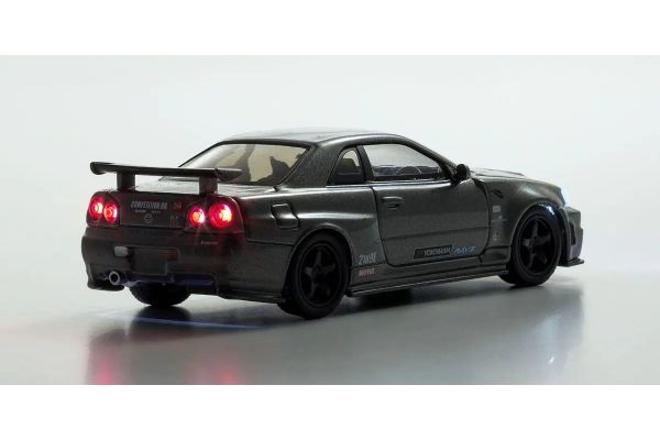 京商ミニカー&ブックSKYLINE GT-R R34 NISMO CRS Ver R34 NISMO CRS Ver.」の1/64ミニカー付き！「KYOSHO MINI