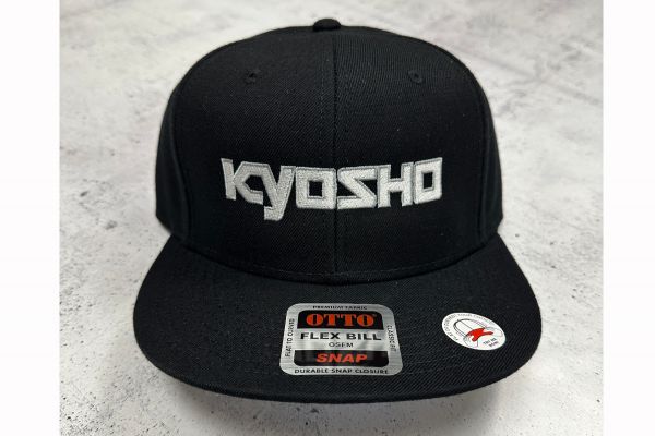Kyosho Black Snap Back Flat or Curved Otto KA7004BK