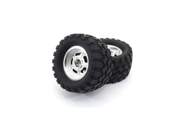 Glued tire & wheel (MAD WAGON VE/SC/2pcs) KBTH001SC