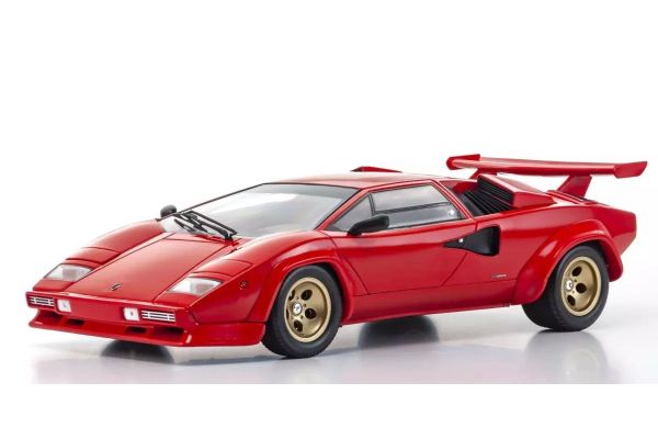 KYOSHO ORIGINAL 1/18scale Lamborghini Countach LP5000 Quattrovalvole Red/Gold Wheels 08320RBKG