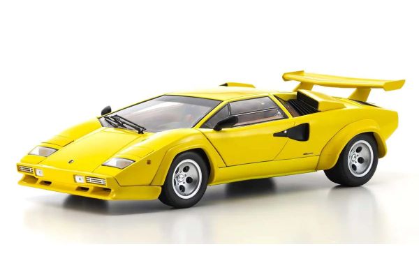 KYOSHO ORIGINAL 1/18scale Lamborghini Countach LP5000 Quattrovalvole (Yellow) 08320Y