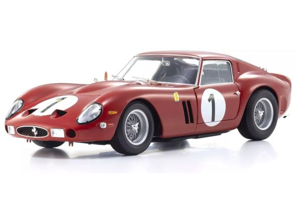 KYOSHO ORIGINAL 1/18scale Ferrari 250GTO 1000km Paris Montlhery 3987GT 1962 #1 (Red) 08438G