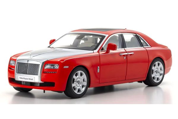 KYOSHO ORIGINAL 1/18scale Rolls-Royce Ghost (Red/Silver) 08802RS