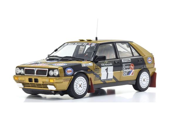 KYOSHO ORIGINAL 1/18scale Lancia Delta HF 4WD Winner Rally Piancavallo 1987 #1 08960D