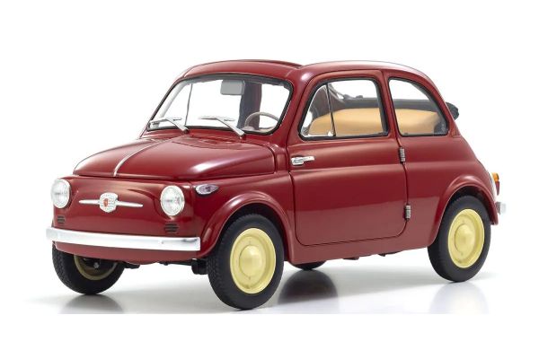 KYOSHO ORIGINAL 1/18scale Fiat NUOVA 500 (Coral Red) 08966R