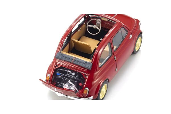 KYOSHO ORIGINAL 1/18scale Fiat NUOVA 500 (Coral Red) 08966R