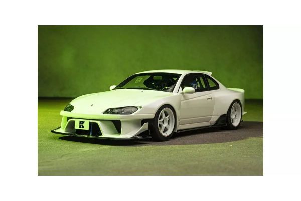 SAMURAI 1/18scale Nissan Silvia S15 Khyzyl Saleem (White) KSR18066W
