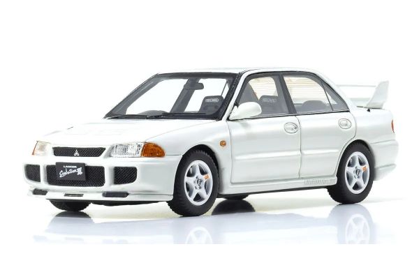 KYOSHO ORIGINAL 1/43scale Mitsubishi Lancer Evolution III (White) KSR43120W