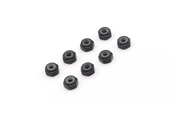 M2 Alu. Nylon Color Nut 8pcs (Black) MZW128BK