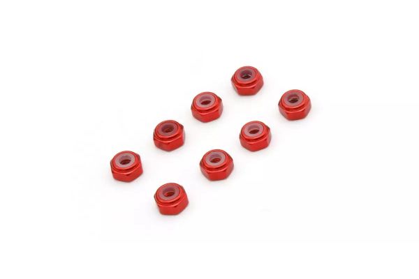 M2 Alu. Nylon Color Nut 8pcs (Red) MZW128R