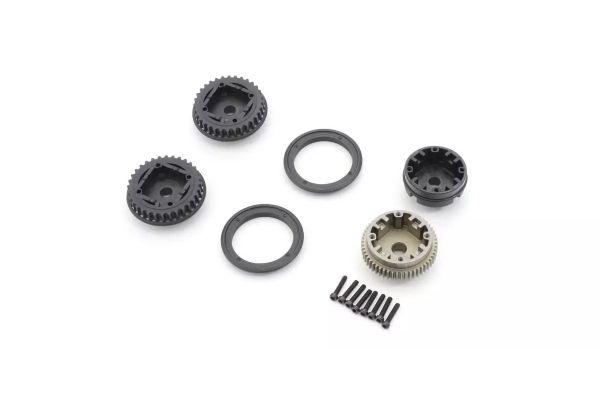 Diff Gear Case ＆ Pulley (OPTIMA Mid) OT256B