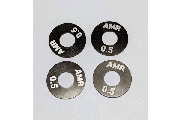 AMR013-0.5 5mm Hole Hex Wheel Spacer 0.5mm x 4pcs