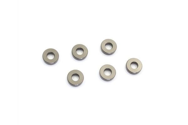 Aluminum Collar (3x7x2mm/Gunmetal/6pcs) W0144GM