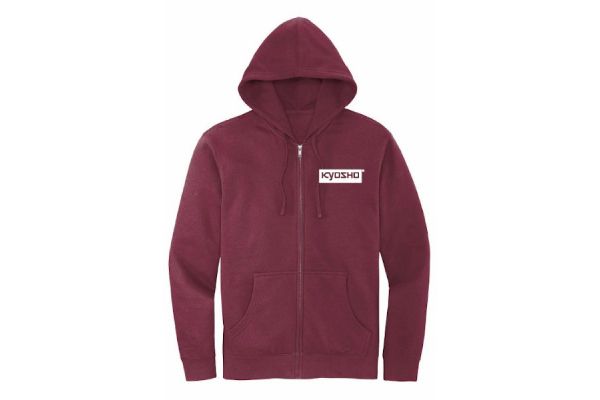 Box Logo Full Zip Hoodie Burgundy KA7002BG-S