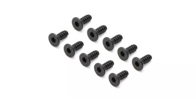 TP Flat Head Screw (Hex/M3x8/10pcs) 1-S33008TPH