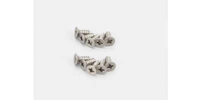 TP Flat Head Screw(Titanium/M3x10/10pcs) 1-S33010TPT