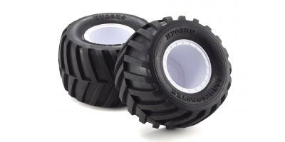 Glued Tire Wheel(FZ-02L-BT/W/Soft/2pcs) EZTH001WSB