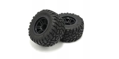 GluedTire ＆ Wheel Set (RAGE2.0/BK/2pcs) FATH501BK