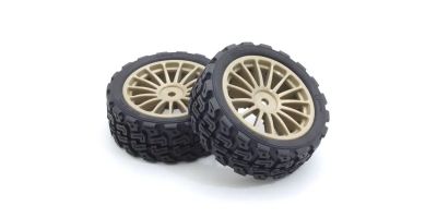 Glued Rally TireFZ02-R(15-Spoke Gold/M/2p) FATH708GM