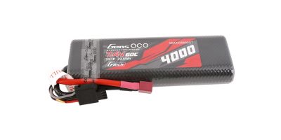 Gens ace 4000mAh 2S 60C 7.4V HardCase G-tech Lipo Battery Pack 8# with Deans Plug