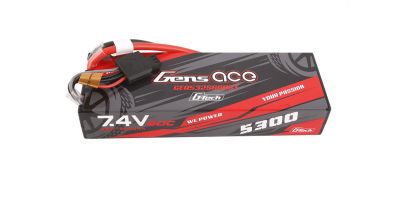 Gens ace 5300mAh 2S 60C 7.4V HardCase G-tech Lipo Battery Pack 24# with Deans Plug