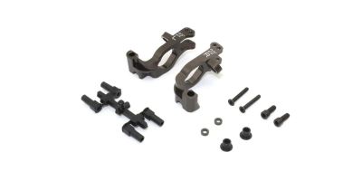 Aluminum Front Hub Carrier Set(L,R/22ﾟ/Gunmetallic/MP10) IFW629B