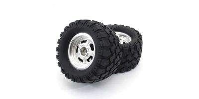Glued tire & wheel (MAD WAGON VE/SC/2pcs) KBTH001SC