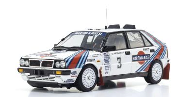 KYOSHO ORIGINAL 1/18scale Lancia Delta HF 4WD Winner Rally Olympus 1987 #3 08960E