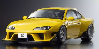 SAMURAI 1/18scale Nissan Silvia S15 Khyzyl Saleem (Yellow) KSR18066Y