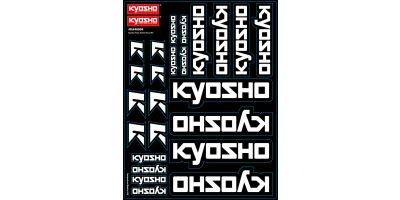 Kyosho Team Decal Sheet -Black 11x8 inches KA40004