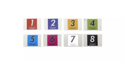 Mini-Z Car Number (No.1-8/50set) MZW129