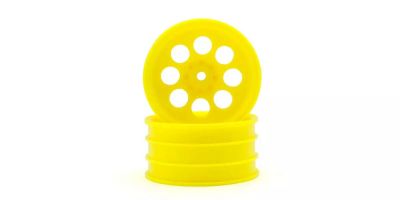 8Hole Wheel 50mm (Front/Yellow/2pcs/Turbo Optima Mid SP) OTH249Y