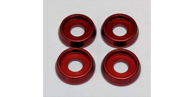 AMR026R M3 Screw Washer (Red/4pcs)