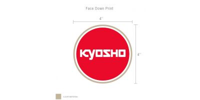 KA6003 Static Cling Circle Kyosho 4"