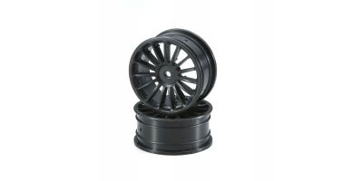 Wheel(15-Spoke/Black/24mm/2pcs) VZH003BK