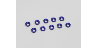 M3 Flat Head Washer(Blue/10Pcs)          W0146