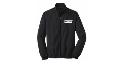 Box Logo Full Zip Windbreaker Black Medium KA7003BK-M